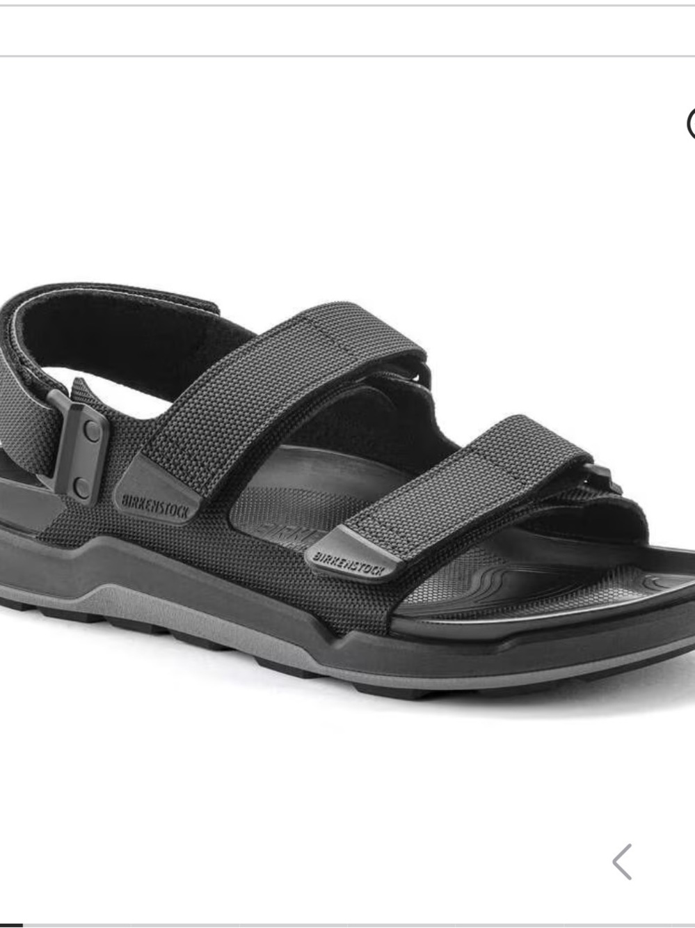 NWT! Men’s Birkenstock Tatacoa Black Two-Strap Adjustable Comfort Sandals.